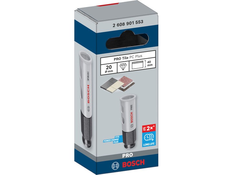 Žaga za izrezovanje lukenj Bosch PRO Tile PC Plus, 20mm, 2608901553